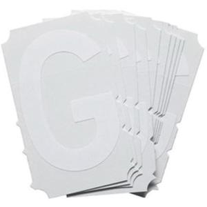 Quick-Align® Individual Gothic Number and Letter Labels - G, White, 3"