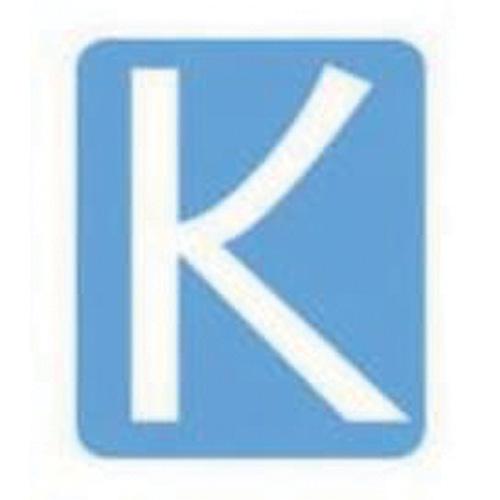 Quick-Align®Individual Gothic Number and Letter Labels - K, White, 3"