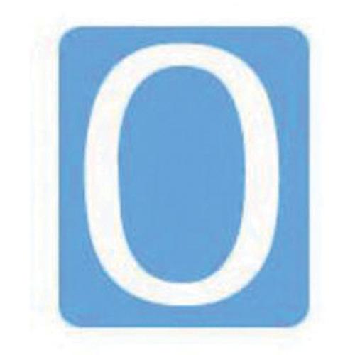 Quick-Align® Individual Gothic Number & Letter Labels - O, White, 3"