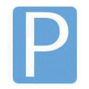 Quick-Align® Individual Gothic Number & Letter Labels - P, White, 3"