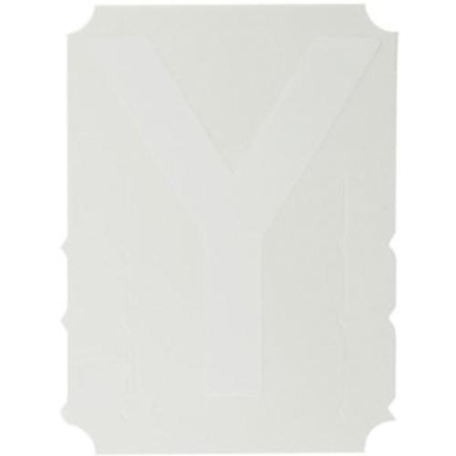 Quick-Align® Individual Gothic Number & Letter Labels - Y, White, 3"
