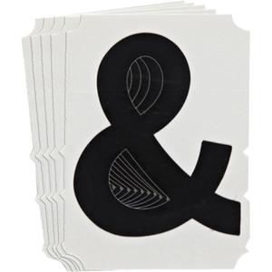 Quick-Align® Individual Gothic Number & Letter Labels - Ampersand (&), Black, 4"
