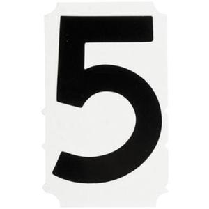 Quick-Align® Individual Gothic Number and Letter Labels - 5, Black, 4"