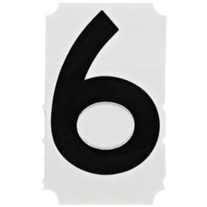 Quick-Align® Individual Gothic Number and Letter Labels - 6, Black, 4"