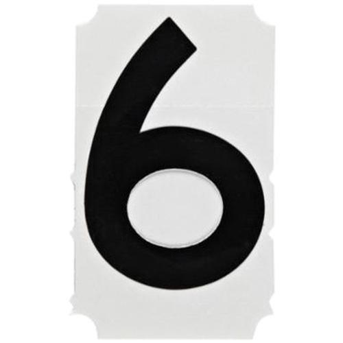 Quick-Align® Individual Gothic Number and Letter Labels - 6, Black, 4"