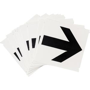 Quick-Align® Individual Gothic Number and Letter Labels - Arrow Symbol, Black, 4"