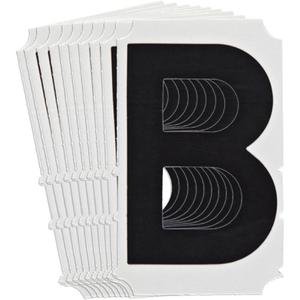 Quick-Align® Individual Gothic Number and Letter Labels - B, Black, 4"