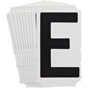 Quick-Align® Individual Gothic Number and Letter Labels - E, Black, 4"