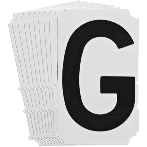Quick-Align® Individual Gothic Number and Letter Labels - G, Black, 4"