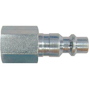 Quick Couplers - 1/4" Industrial, One Way Shut-off - Plugs - 3/8", FEMALE THREAD, 250 PSI, 37 SCFM, '-40°F to 250°F (Manual), -40°F to 160°F (Auto)