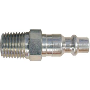 Quick Couplers - 1/4" Industrial, One Way Shut-off - Plugs - 1/4", MALE THREAD