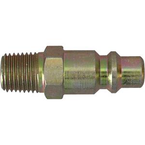 Quick Couplers - 3/8" Industrial, One Way Shut-Off - Plugs - 1/4", MALE THREAD