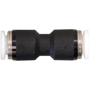 Topfit Union Straight Connector Fitting - Polymer, 1/4", 150 PSI, 0 to 60 °C