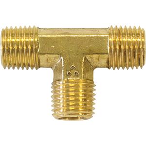 Male Pipe Tee - Brass, 1/2", 1/2" NPT (M)