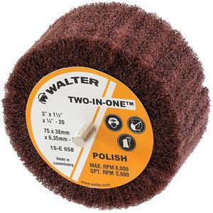 Two-In-One™ Flap Wheel - 3", 1-1/2", 1/4"-20, Polish, 5600