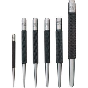Centre Punches With Round Shanks - 5, Set of 5, in plastic case"