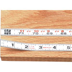 Measure Stix™ Steel Measuring Tape with Adhesive Backing - 4' - 1.2 m, 1/2", ft./in-mm, 16"