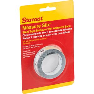 Measure Stix™ Steel Measuring Tape with Adhesive Backing - 6', 1/2", in/ft., 16"