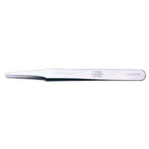 Rounded Tip Tweezers - 4-3/4", Flat, Stainless Steel