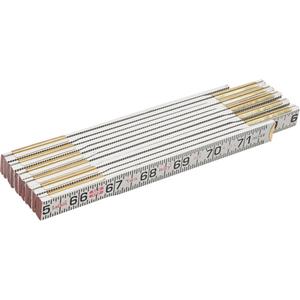 Red End® Two Way® Rule - 6', 5/8", 1/16", Wood, SAE, 0" - 72", Full Lifetime, 2"