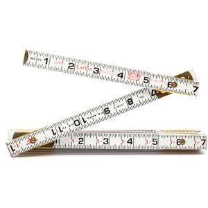 Red End® Engineer's Scale Rule - 6', 5/8", 1/16", Wood, SAE, 0" - 72", Full Lifetime, 2"