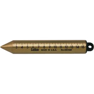 Oil Gauging Plumb Bobs - Brass, 6-3/4", mm/cm, Inage, 20