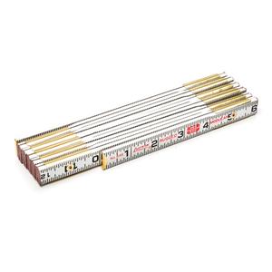 Red End® Masonry Rule - 6', 5/8", 1/16", Wood, SAE, 0" - 72", Full Lifetime, 2"