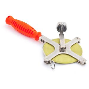 Derrick Chrome Clad® Tape Measure - 100', 1/4", SAE, E1, Chrome Clad®, Yellow Clad, 8.8"