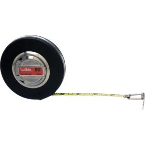 Banner® Engineer's Yellow Clad Tape Measure - 100', 3/8", SAE, B5, Yellow Clad, 5.3"