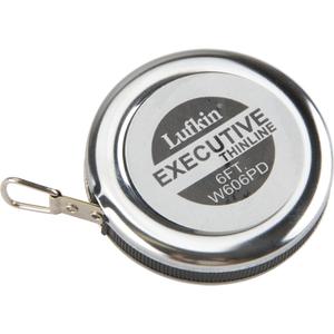 Executive® Pocket Measuring Tape - 6', 1/4", 1", Yellow