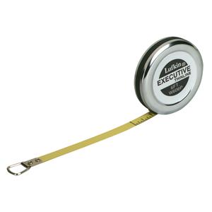Executive® Pocket Measuring Tape - 2 m, 6 mm, 1 mm, Yellow