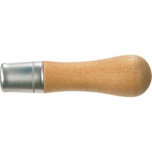 Metal Ferruled Wooden Handle - Wood, 2, 4 1/2 x 1 3/16