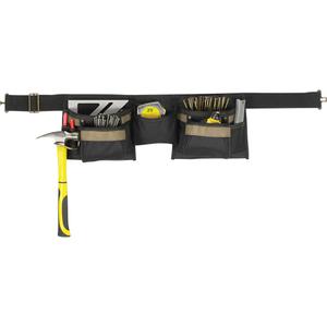 Deluxe Tool Belt Combo - Black, Polyester