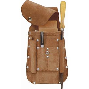 Fallers Tool Pouch - Leather, Tan, 23, Multiple Tool Holder