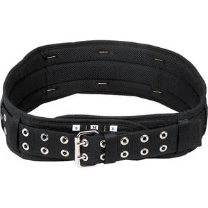 5" Wide Padded Comfort Belt - Black, Nylon