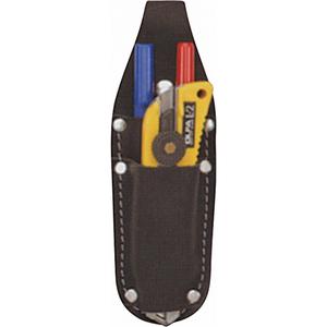 Utility Knife, Pen/Pencil Holder - Leather, Black, 2, Knife Holder, 2-3/4", 7-3/4"