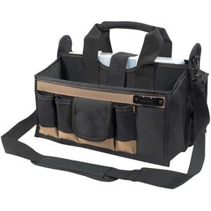 Center Tray Tool Bag - Black, Canvas, 16, 13-1/2" x 9"