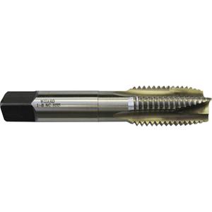 Bright Wizard Spiral Point Machine Tap - 7/16"-14, 3, 3-5/32", Taper, Bright, 1.0625"