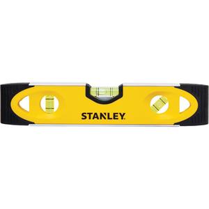 Shock-Resistant Torpedo Level - 9", Aluminum, 3, Magnetic, 2, Black & Yellow