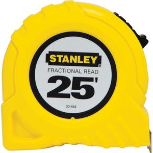 Fractional Read Tape Measure - 25', 1", Imperial, Yellow, 7', Polymer, 16" & 19.2"