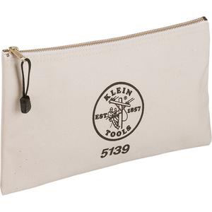 Zipper Tool Pouch - Beige, Canvas, 1, Zipper