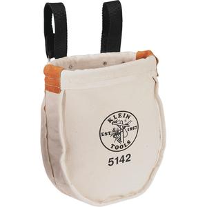 Utility tool Bag with Loop Connection - Beige/Black, Canvas, 1, Loops, Up to 3'' (7.6 cm)