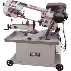 Metal Cutting Dual Swivel Band Saws - Round 7" and 7" x12"  Rectangular, Round 5" and 3-1/2" x 5-1/2" Rectangular, 4, 26", 50", 44", Horizontal/Vertical, 4 (98, 164, 246, 328 FPM), 0.75" x 0.032" x 93"