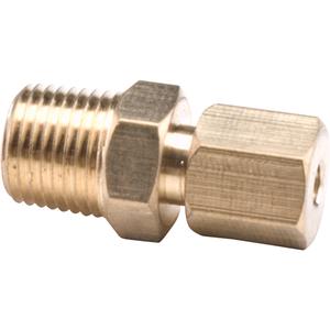Compression Connector-tube To Male Pipe - 1/2" x 1/2"