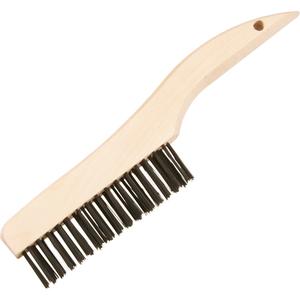 Shoe Handle Scratch Brushes - 5-1/4", 10", 4 x 16, 1-1/8", Brass, 0.014", 1-1/16"