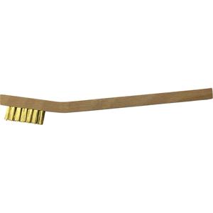 Small Cleaning Scratch Brushes - 1-1/2", 7-3/4", 3 x 7, 1/2", Brass, 0.006", 3/4", Wood