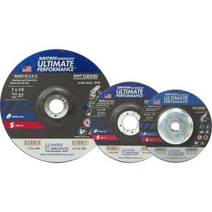 Saitech Ultimate Performance™ Grinding Wheel - 4", 1/4", 5/8", 13500, 27, Aluminum Oxide/Ceramic