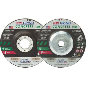 C24N Concrete Grinding Wheel - 4-1/2", 1/4", 7/8", 13300, 27
