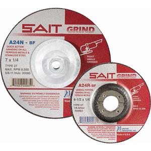 A24N Fast Grinding Wheel - 6", 1/4", 7/8", 10200, 27, Aluminum Oxide