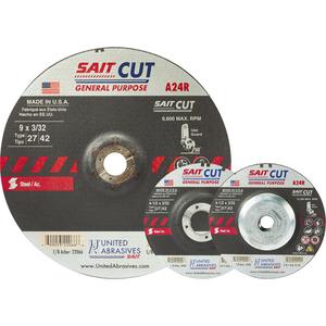 Cut-Off Wheel - 7", 3/32", 7/8", 8500, 27, Aluminum Oxide